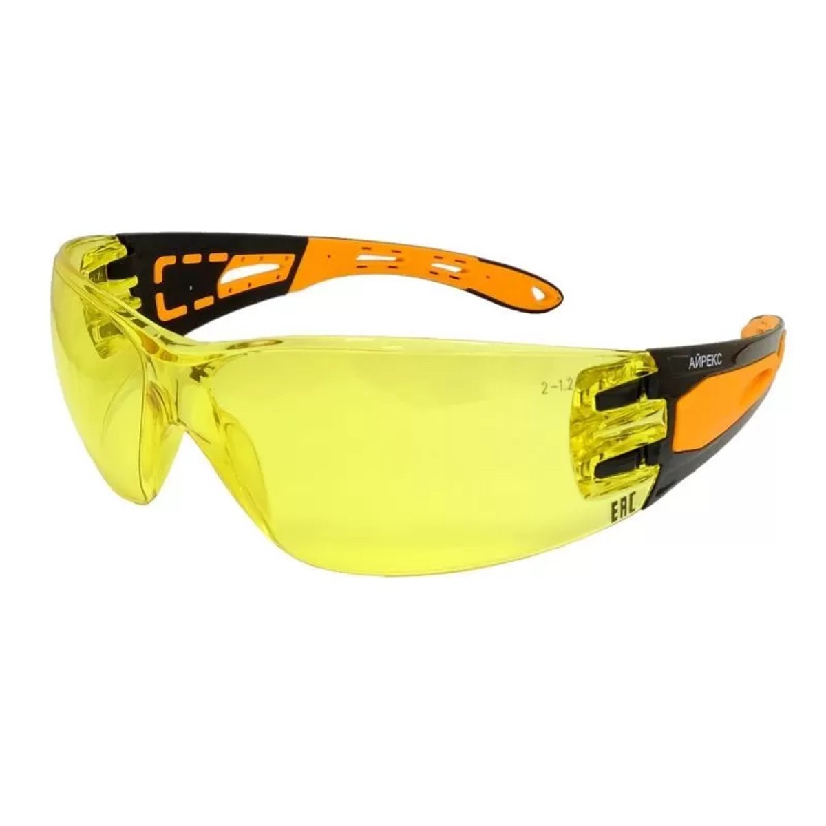 Очки защитные открытые O16 АЙРЕКС Nord Glass желтый (2-1,2 PC)
